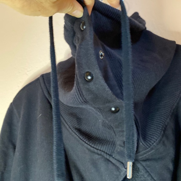 ATHLETA black Long Sleeve WRAPPER'S DELIGHT WRAP JACKET Cardigan xxs - Picture 6 of 10